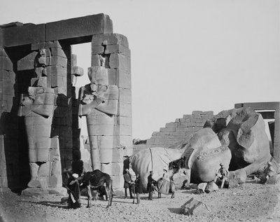 The Ramesseum, Thebes, Egypt by Francis Frith